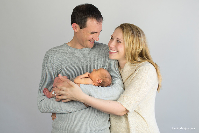 Studio family newborn photography