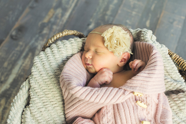 Austin baby girl newborn studio shoot