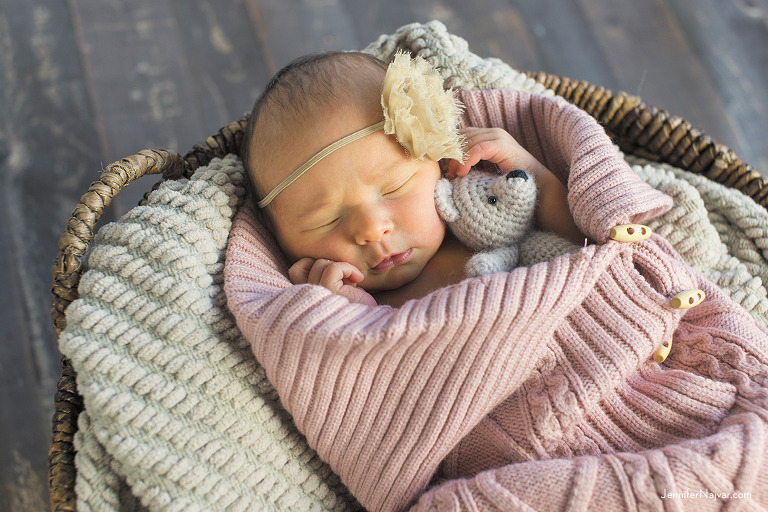 Newborn baby girl photography