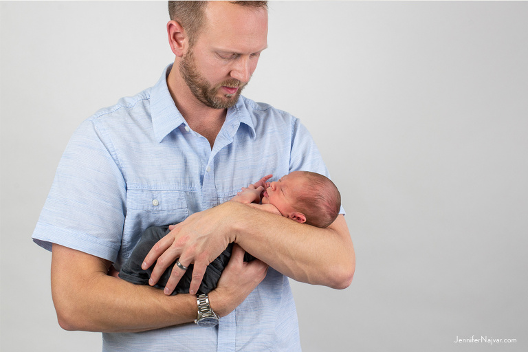 Baby Boy in Father's Arms