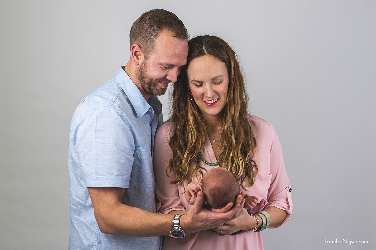 Classic Newborn Family Portrait