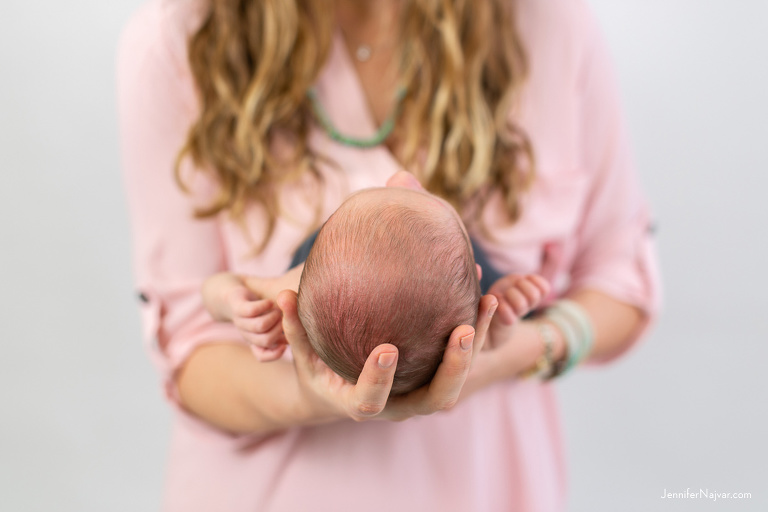 Baby Boy in Moms Hands