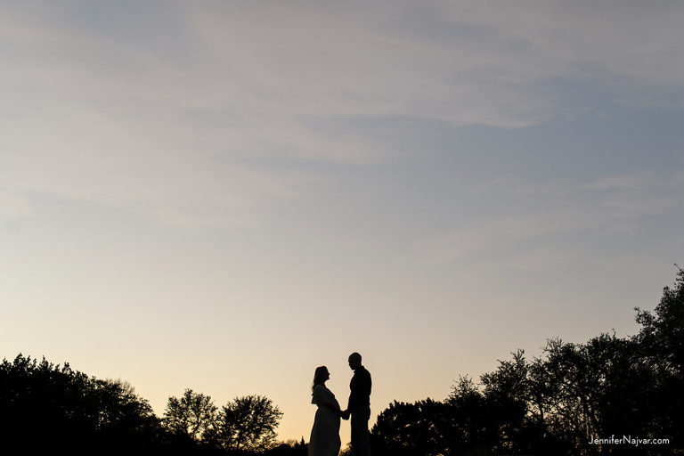 sunset maternity silhouette