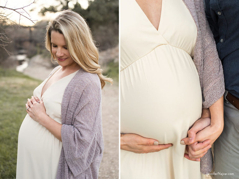 Winter maternity photos Austin