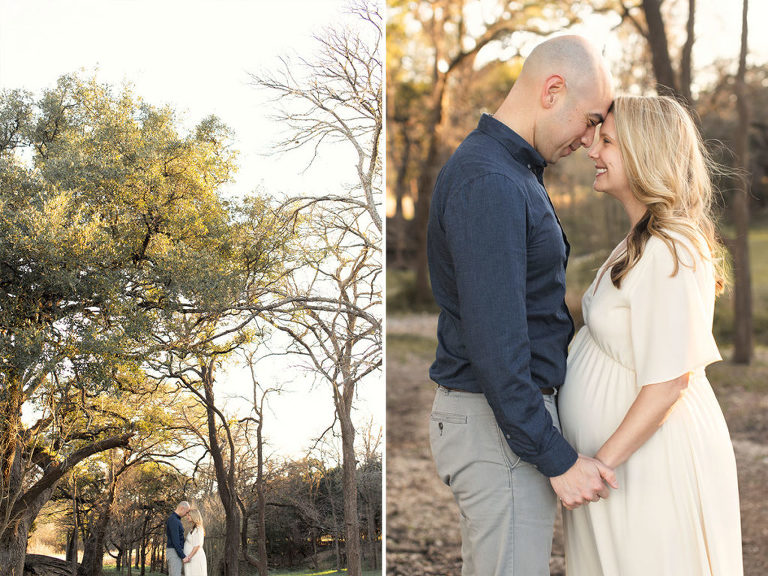 Couples maternity photo in Austin Texas